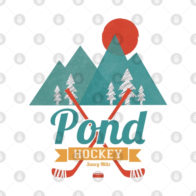 Retro Pond Hockey by SaucyMittsHockey