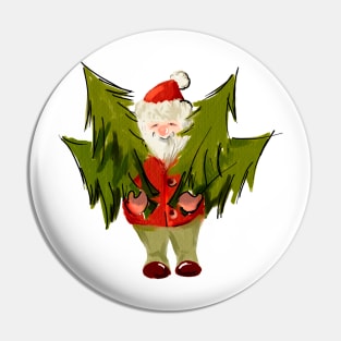 Santa Claus Christmas Pin