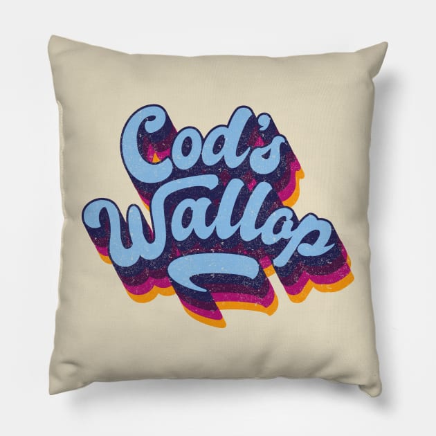Cods Wallop, Meaning nonsense Pillow by BOEC Gear