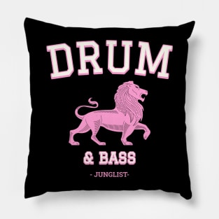 DRUM & BASS  - College Font Pillow