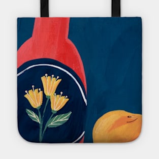 Still Life with a Peach Tote