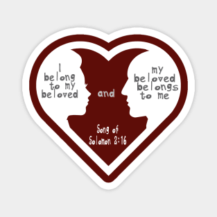 My Beloved Married Couple Song of Solomon Bible Verse Magnet