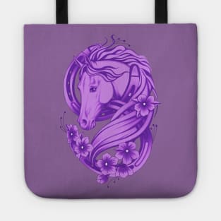 Lucky Horse Shoe and Flowers Tote