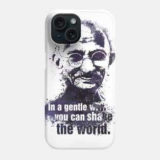 Gandhi quote Phone Case