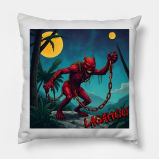 LAGAHOO / LOUP GAROU – FULL COLOUR – FETERS AND LIMERS – CARIBBEAN FOLKLORE EVENT DJ GEAR Pillow