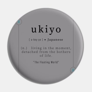 Ukiyo Japanese Print Quote | Modern Definition | Type Printable | Poster Inspirational | Art Typogra Pin