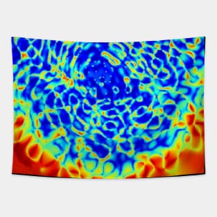 Fiery Spirit Abstract Art Tapestry