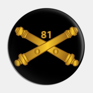 81st Artillery Regiment w Branch wo Txt Pin