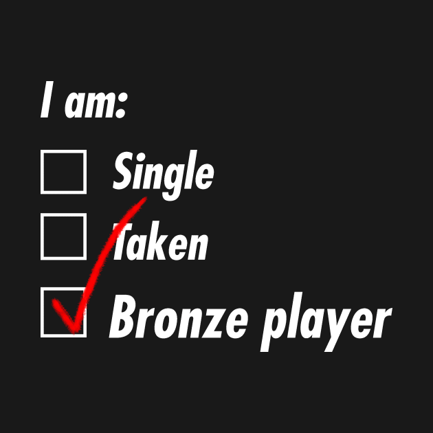 Single Taken Bronze player by TeEmporium