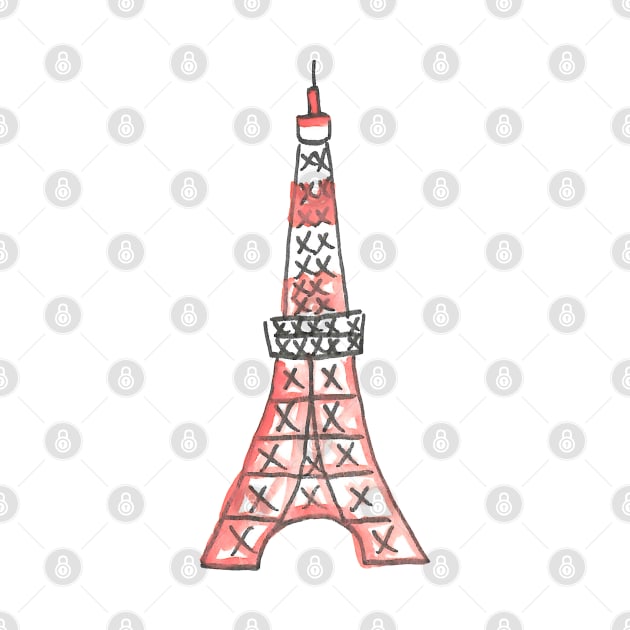 Tokyo Icons: Tokyo Tower by buhloop.icons