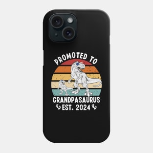 PROMOTED TO GRANDPASAURUS BABY ANNOUNCEMENT 2024 Phone Case