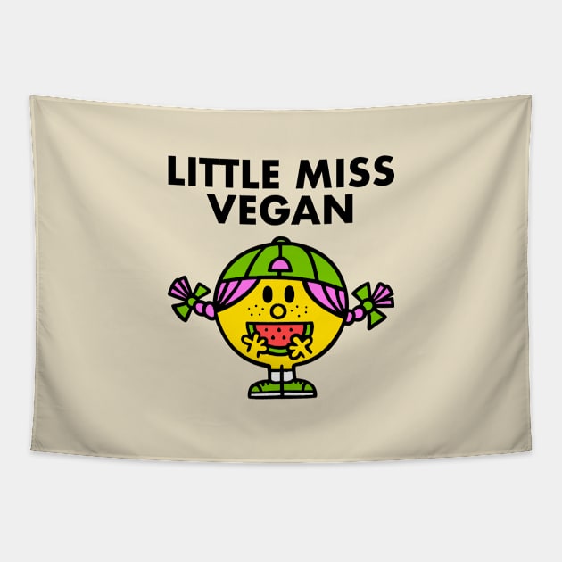 Little Miss Vegan Tapestry by Broccoliparadise