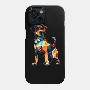 Origami Cute Dog Geometric Phone Case