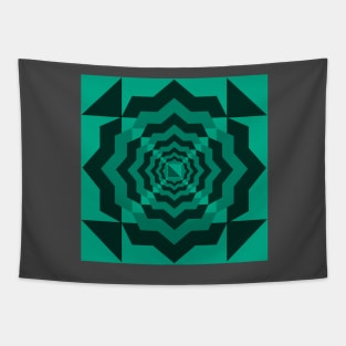 Geo Green Tapestry