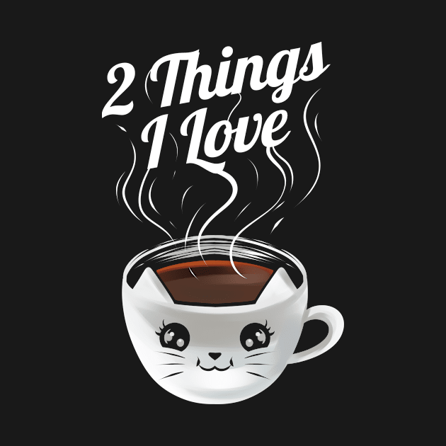 Cat And Coffee Cup 2 Things I Love On Purrsday by SinBle