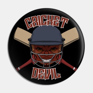 Cricket Devil Pin