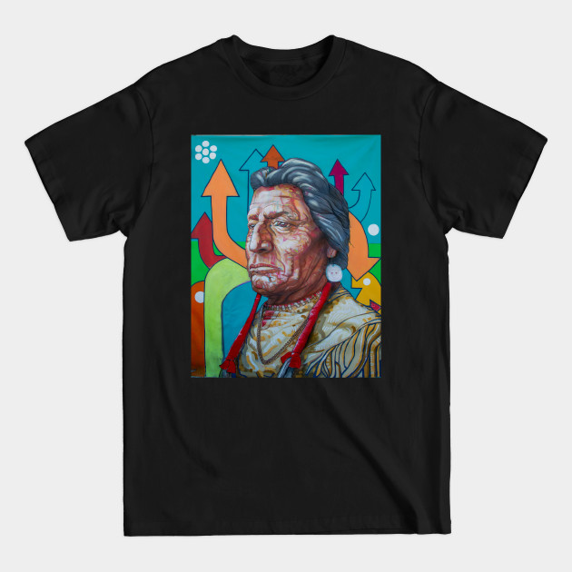 Discover Two Guns / White Calf - Native American Art - T-Shirt