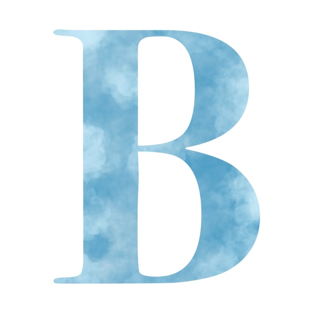 Clouds Blue Sky Initial Letter B by withpingu