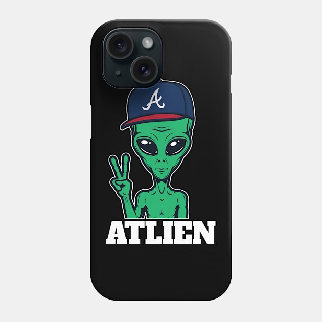 Atlanta Green Atlien Phone Case by sqwear