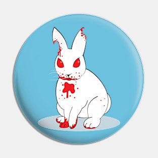 Killer Bunny on Blue Pin