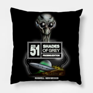 Area 51 Shades of Grey Pillow