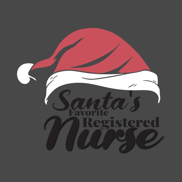 Santa's Favorite Registered Nurse Christmas, Perfect Christmas nurse gift idea by yassinebd