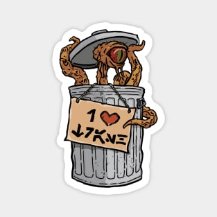 I Heart Trash Magnet