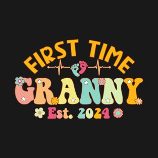 First Time Granny 2024 Pregnancy Announcement New Granny T-Shirt