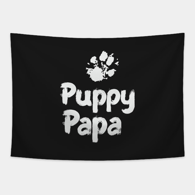 Puppy Papa Tapestry by MikeBrennanAD