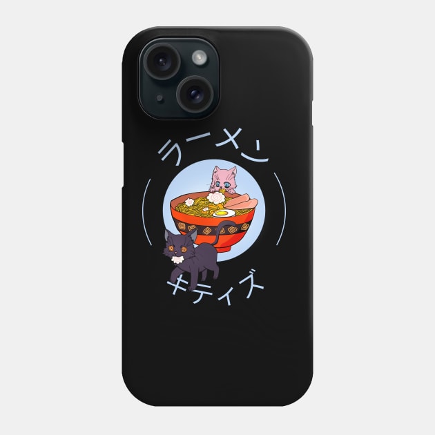 Ramen And Kitties Phone Case by lomiky