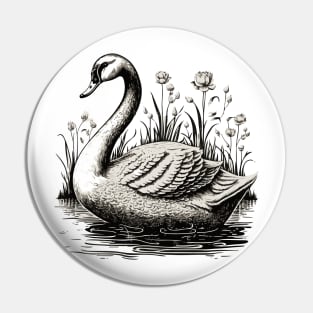 Beautiful Swan Pin