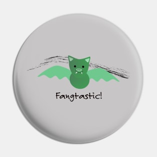 Fangtastic Green Bat Pin