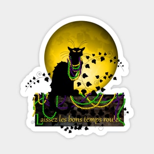 Chat Noir Mardi Gras Magnet