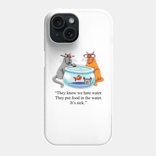 Funny Spectickles Cat and Fish Humor Phone Case