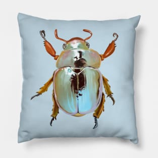 Rainbow Scarab Beetle Pillow