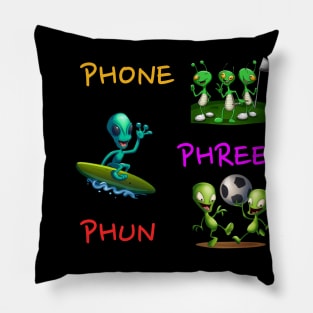 Phone Phree Phun TShirt Pillow