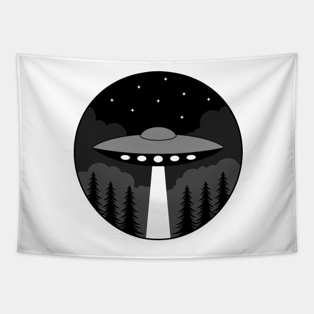 UFO Badge Tapestry by JenniferSmith