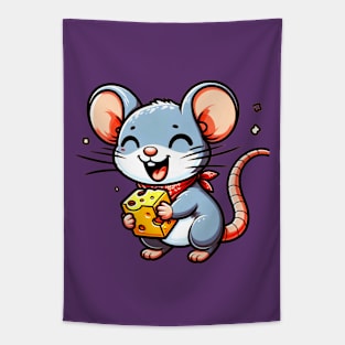 Sweet Mouse with Cheese Tapestry