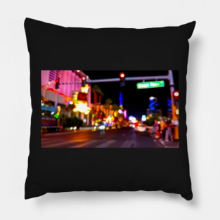 Night Drive Neon Blur Las Vegas 1 Pillow