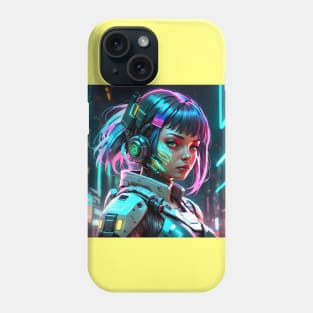 Neon cyberpunk Astronaut Phone Case