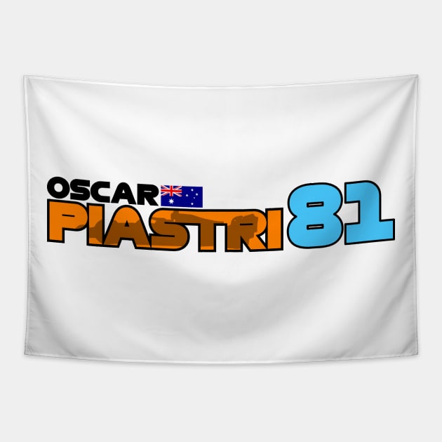 Oscar Piastri '23 Tapestry by SteamboatJoe