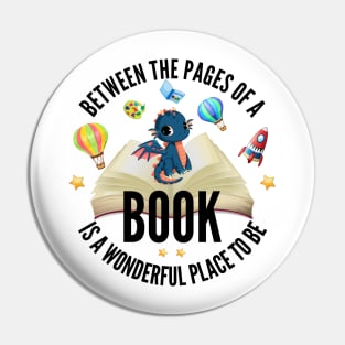 Between the pages of a book - Book related gift Pin