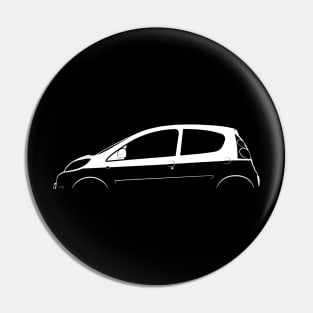 Peugeot 107 5-Door Silhouette Pin