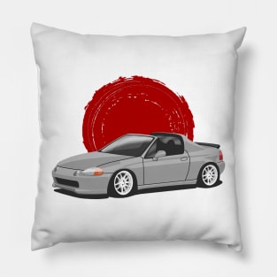 Silver Honda Civic CRX Del Sol Pillow