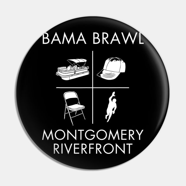 Alabama Brawl Montgomery Riverfront Brawl Pin by TrikoGifts