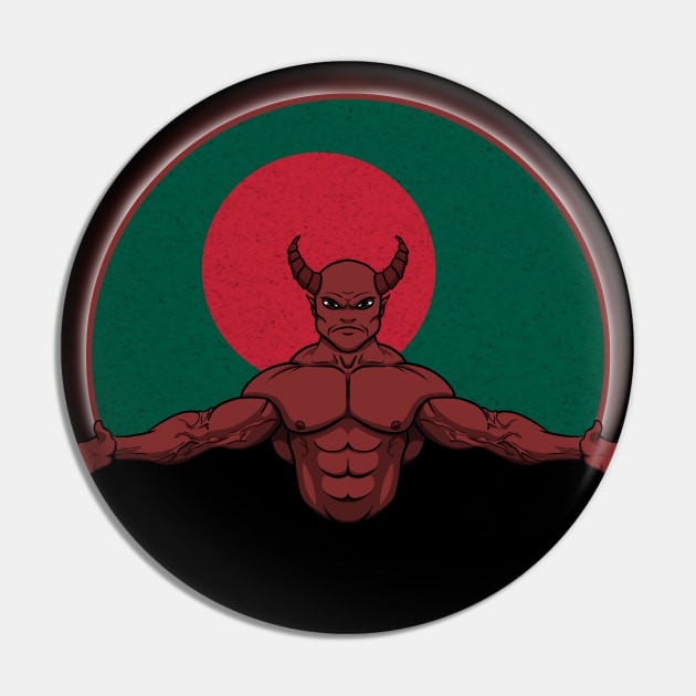 Devil Bangladesh Pin by RampArt