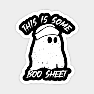 Funny Halloween Boo Ghost Costume This is Some Boo Sheet Costume Gift Magnet