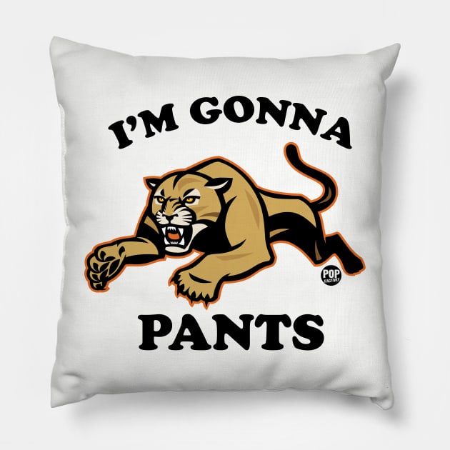 PUMA PANTS Pillow by toddgoldmanart