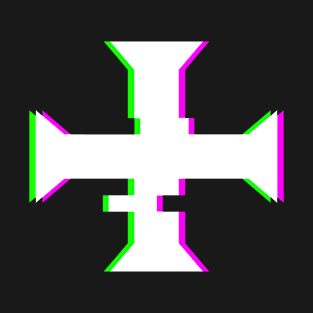 Glitch Crusader Templar Cross T-Shirt