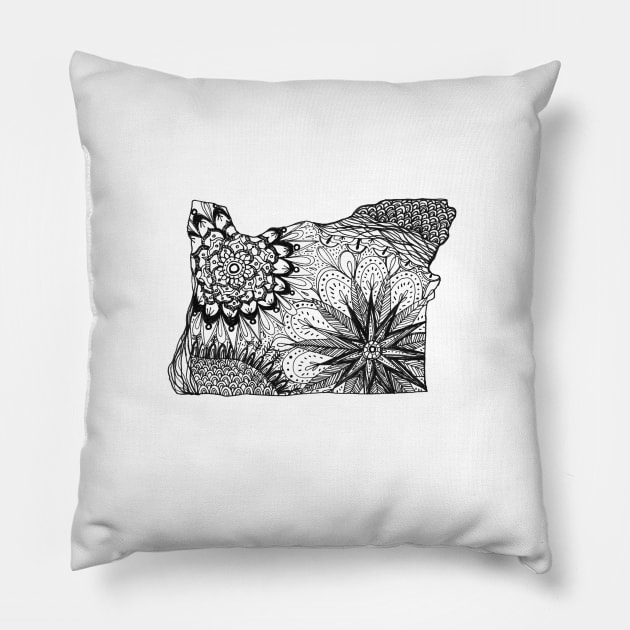 Oregon Pillow by InkedinRed